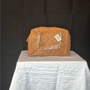 Cognac leather bag